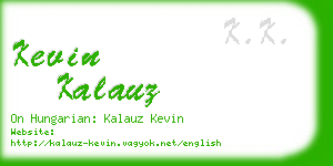 kevin kalauz business card